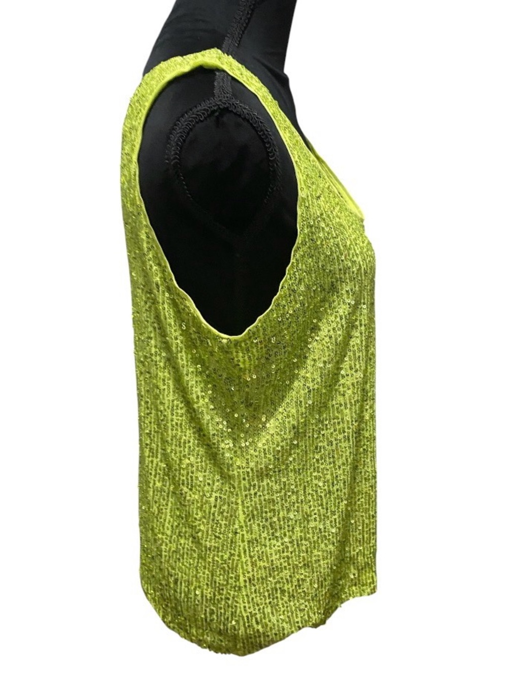 Anne Klein Lime Sequin Tank - Picture 2 of 4